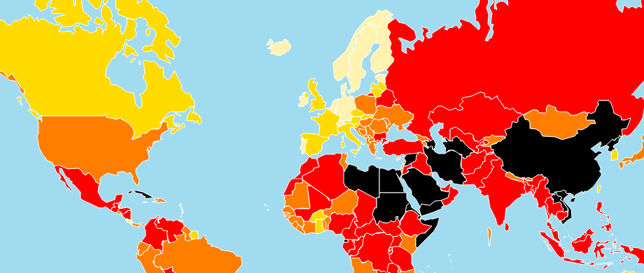 libertà di stampa nel mondo