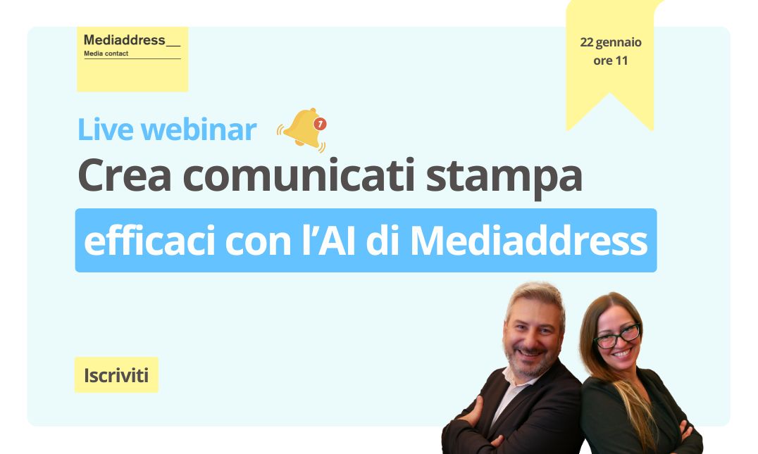 Crea comunicati stampa efficaci con l'Intelligenza Artificiale