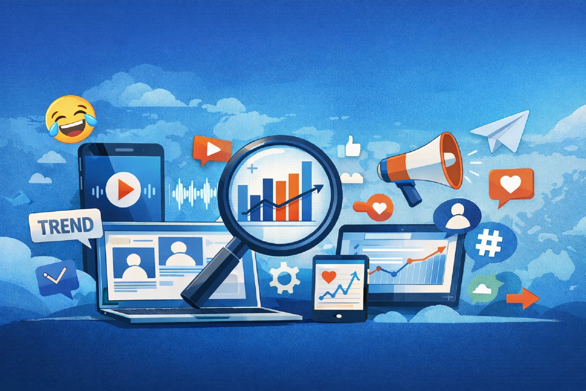 Micro-viral e trend social: come integrare meme e audio virali nella social media strategy grazie a monitoring, social listening e analisi.