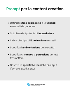 Prompt per fare content creation