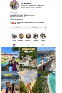 guide pratiche di viaggio su instagram format editoriali capaci di influenzare le scelte di viaggio e le strategie di comunicazione dei brand; profili instagram travel